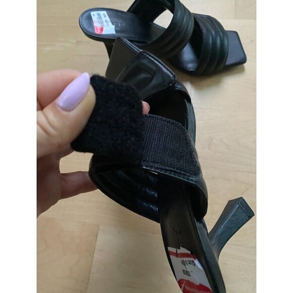 ABOUND BNWT "Qarly" Quilted Heel Sandal Black Sz 6 Slide New - Picture 7 of 9